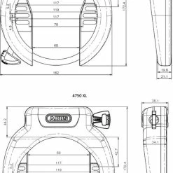 ABUS - Antivol De Cadre 4750 X / XL -Vélos électriques Soldes abus antivol cadre 4750 x xl 3 3840x2160