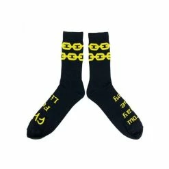Chaussettes CULT Chains Black / Yellow -Vélos électriques Soldes chaussettes cult chains 1
