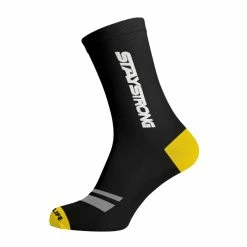 Chaussettes STAY STRONG Faster Chevron Black -Vélos électriques Soldes chaussettes staystrong faster chevron black 1