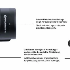 Supernova - Phare M99 PRO 2 E-45 -Vélos électriques Soldes supernova phare m99 pro 2 e 45 3 3840x2160